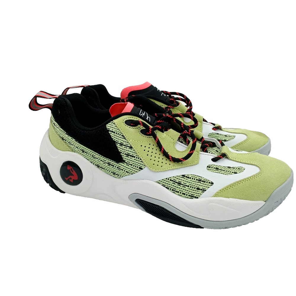 NEW MENS SHAQ‎ RAQ LOW BASKETBALL SHOES GREEN AND BLACK SNEAKERS SIZE 11